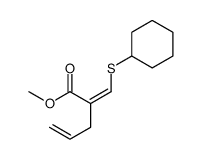 methyl 2-(cyclohexylsulfanylmethylidene)pent-4-enoate Structure