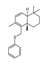 (4aS,8aS)-1,1,4a,6-Tetramethyl-5-phenylsulfanylmethyl-1,2,3,4,4a,8a-hexahydro-naphthalene Structure