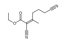 ethyl 2,6-dicyano-3-methylhex-2-enoate结构式