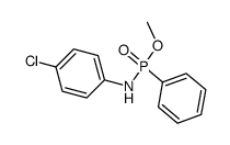 methyl N-p-chlorophenyl-P-phenylphosphonamidate结构式