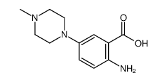 2-氨基-5-(4-甲基-1-哌嗪基)苯甲酸结构式