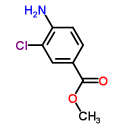 Methyl 4-amino-3-chlorobenzoate structure