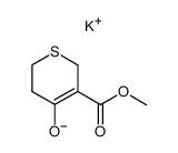 Potassium salt of 3-Carbomethoxytetrahydrothiopyran-4-one结构式