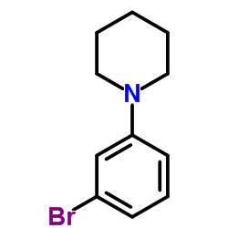 1-(3-溴苯基)哌啶结构式