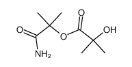 α-(α-hydroxy-isobutyryloxy)-isobutyric acid amide Structure
