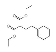 (2-cyclohex-1-enyl-ethyl)-malonic acid diethyl ester结构式