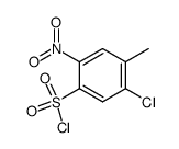 2-chloro-5-nitro-toluene-4-sulfonyl chloride结构式