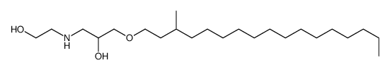 1-(2-hydroxyethylamino)-3-(3-methylheptadecoxy)propan-2-ol结构式