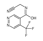 N-(cyanomethyl)-5-(trifluoromethyl)pyridazine-4-carboxamide结构式