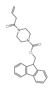 (9H-FLUOREN-9-YL)METHYL 4-(BUT-3-ENOYL)PIPERAZINE-1-CARBOXYLATE Structure