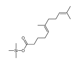 trimethylsilyl 6,10-dimethylundeca-5,9-dienoate结构式