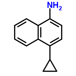 4-环丙基-1-萘胺结构式