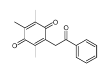 2,3,5-trimethyl-6-phenacylcyclohexa-2,5-diene-1,4-dione结构式