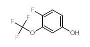 4-氟-3-(三氟甲氧基)苯酚结构式