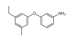 3-(3-乙基-5-甲基苯氧基)-苯胺结构式