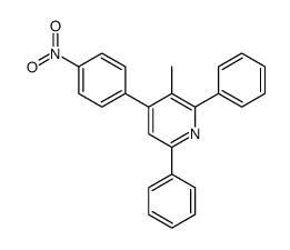 3-methyl-4-(4-nitrophenyl)-2,6-diphenylpyridine Structure
