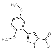 5-(2,5-二甲氧基-苯基)-2H-吡唑-3-羧酸结构式
