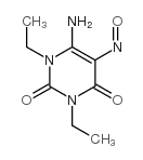 1,3-二乙基-6-氨基-5-亚硝基尿嘧啶结构式