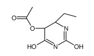 [(4S,5S)-4-ethyl-2,6-dioxo-1,3-diazinan-5-yl] acetate结构式