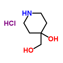 4-(羟基甲基)-4-羟基哌啶结构式