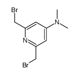 2,6-bis(bromomethyl)-N,N-dimethylpyridin-4-amine结构式