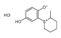 2-(2-methylthian-1-ium-1-yl)benzene-1,4-diol,chloride Structure