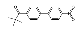 2,2-dimethyl-1-(4''-nitro-4'-biphenylyl)-1-propanone Structure