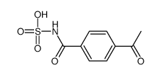 (4-acetylbenzoyl)sulfamic acid结构式