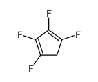 1,2,3,4-tetrafluorocyclopenta-1,3-diene结构式