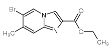6-溴-7-甲基咪唑并[1,2-a]吡啶-2-羧酸乙酯结构式