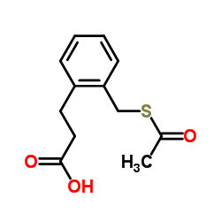 3-(Acetylsulfanyl)-2-benzylpropanoic acid Structure
