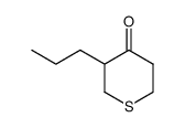 3-propyltetrahydro-2H-thiopyran-4-one结构式