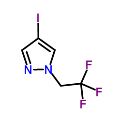 4-碘-1-(2,2,2-三氟乙基)-1H-吡唑结构式