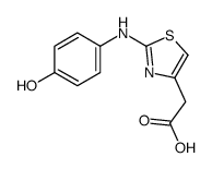 [2-(4-羟基-苯基氨基)-噻唑-4-基]-乙酸结构式