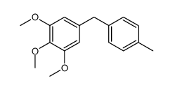 1,2,3-trimethoxy-5-[(4-methylphenyl)methyl]benzene结构式