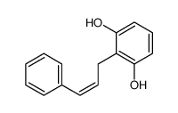 2-(3-phenylprop-2-enyl)benzene-1,3-diol结构式