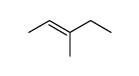 trans-3-methyl-2-pentene structure