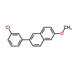2-(3-Chlorophenyl)-6-methoxynaphthalene Structure