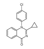 4(1H)-Quinazolinone, 1-(4-chlorophenyl)-2-cyclopropyl结构式