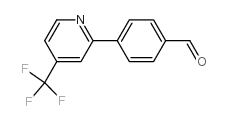 4-[4-(三氟甲基)-2-吡啶]-苯甲醛结构式