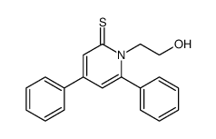 1-(2-hydroxyethyl)-4,6-diphenylpyridine-2-thione结构式