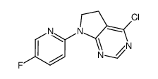 4-chloro-7-(5-fluoro-2-pyridinyl)-6,7-dihydro-5H-pyrrolo[2,3-d]pyrimidine Structure