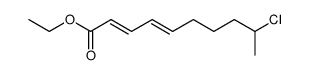 (2E,4E)-9-Chloro-deca-2,4-dienoic acid ethyl ester结构式