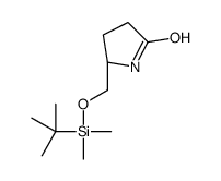 (R)-5-((叔丁基二甲基硅烷氧基)甲基)吡咯烷-2-酮结构式