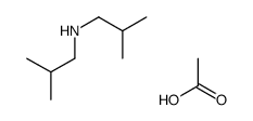 acetic acid,2-methyl-N-(2-methylpropyl)propan-1-amine Structure