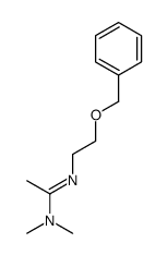 N,N-dimethyl-N'-(2-phenylmethoxyethyl)ethanimidamide结构式