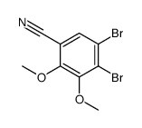 4,5-二溴-2,3-二甲氧基苯甲腈结构式