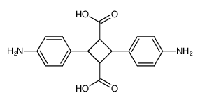 2,4-bis-(4-amino-phenyl)-cyclobutane-1,3-dicarboxylic acid结构式