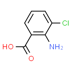 2-amino-3-chlorobenzoic acid structure
