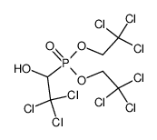 (2,2,2-trichloro-1-hydroxy-ethyl)-phosphonic acid bis-(2,2,2-trichloro-ethyl) ester结构式